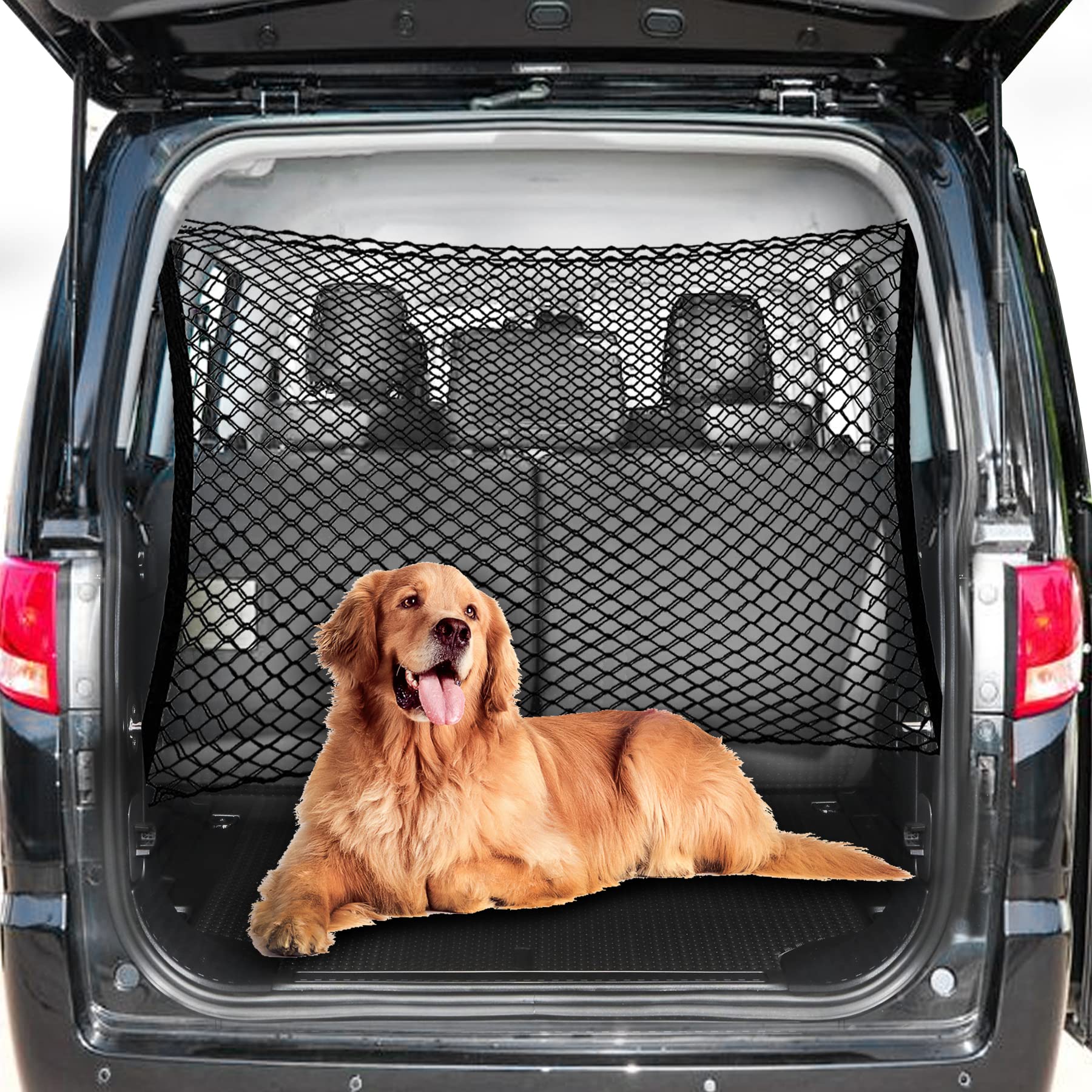 TravelSafe Dual-Layer Dog Car Net