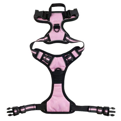 Reflective Dog Harness – Adjustable Nylon Chest & Back Harness for Dogs