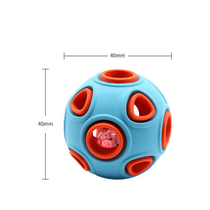 Glow-in-the-Dark Dog Toy Ball – Sound-Activated Chew Toy for Dogs