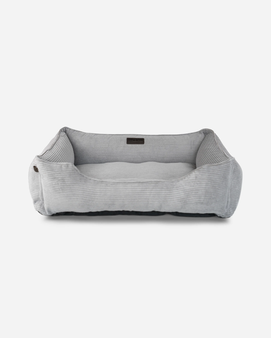 Chester & Lee | Luxuriöses Cord-Hundebett Grau