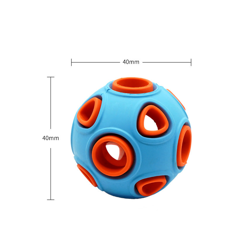 Glow-in-the-Dark Dog Toy Ball – Sound-Activated Chew Toy for Dogs