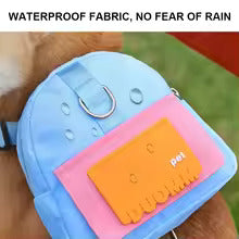 Adventurous Pup Dog Backpack Harness with Poop Bag Dispenser