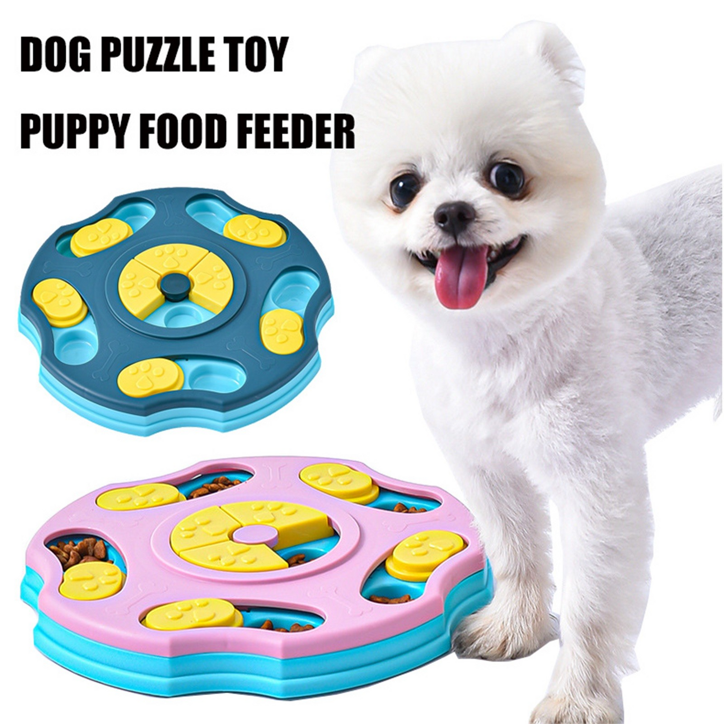 Dog Slow Feeder Puzzle Bowl – Interactive, Anti-Gulping, Mental Stimulation