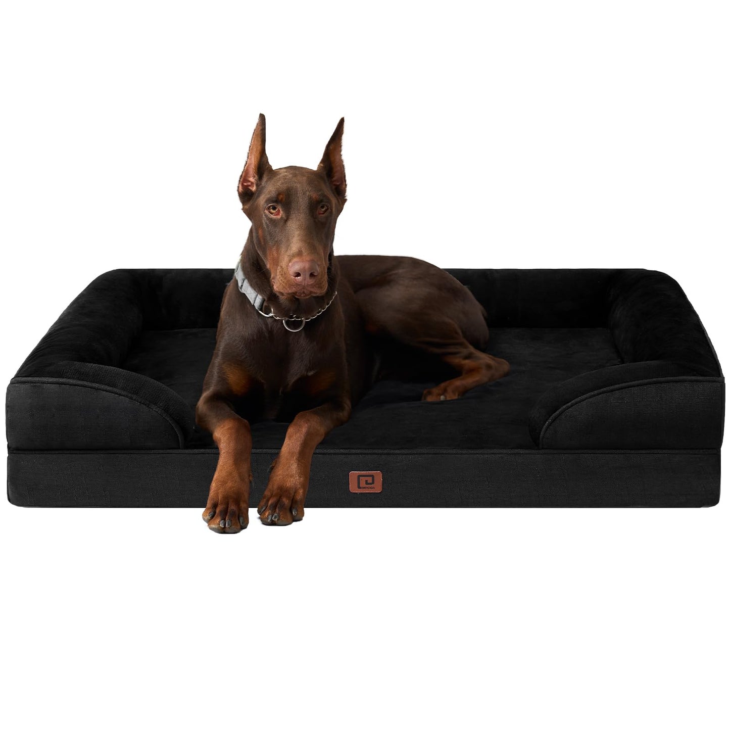EHEYCIGA Orthopedic XL Dog Bed (48" x 35" x 8") – Waterproof Memory Foam & Egg Crate Couch Bed