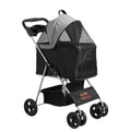 VEVOR Pet Stroller | 4-Wheel Rotating, 35 lb Capacity, Brake, Weatherproof Canopy