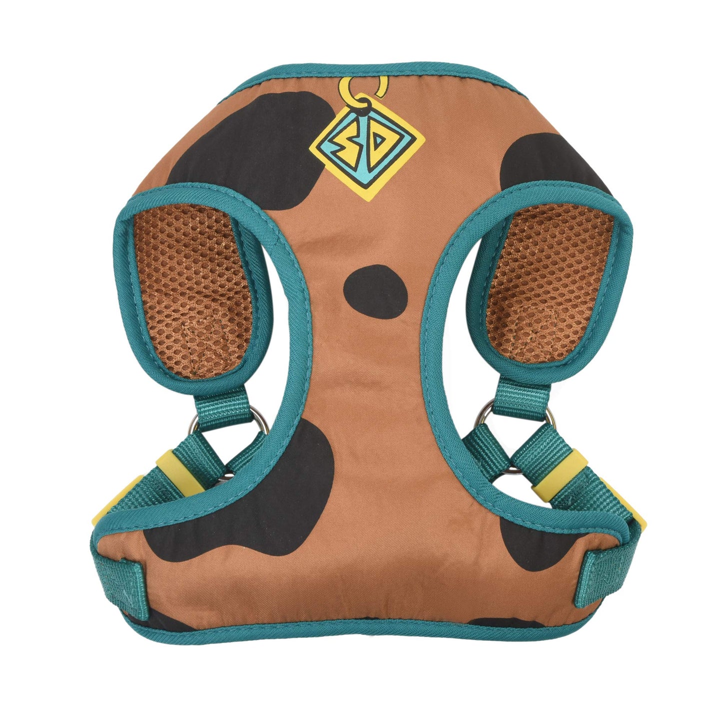 Warner Bros. Scooby-Doo Dog Harness – No Pull, Soft & Comfortable (Tan & Blue)
