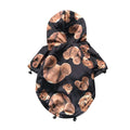 Dog Raincoat for Autumn & Winter - Waterproof Puppy Jacket in Brown
