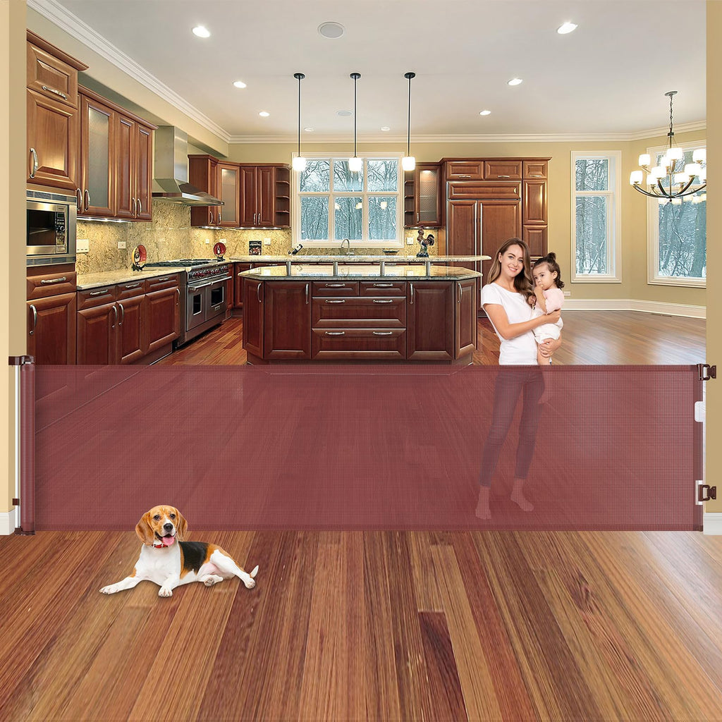 110-Inch Wide Extendable Safety Gate for Babies and Pets