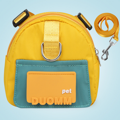 Adventurous Pup Dog Backpack Harness with Poop Bag Dispenser