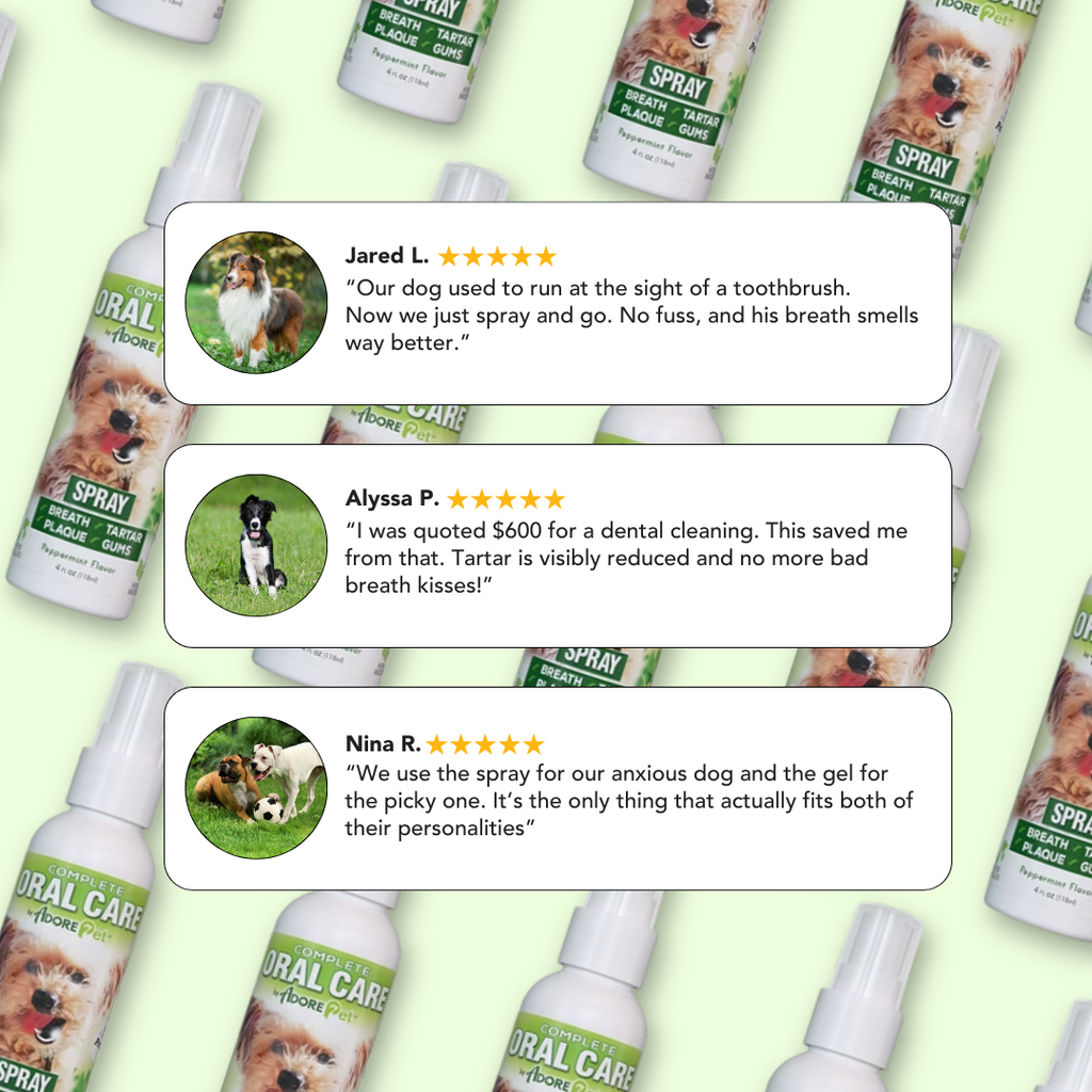 Adore Pet Dog Dental Spray & Fresh Breath Plaque Remover