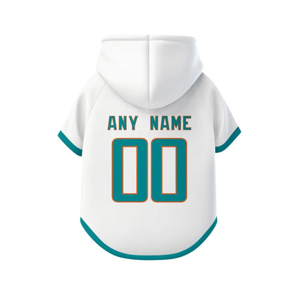 ANTKING Miami Dog Hoodie T-Shirt Jersey Pet Clothes Custom Name and Number Gifts