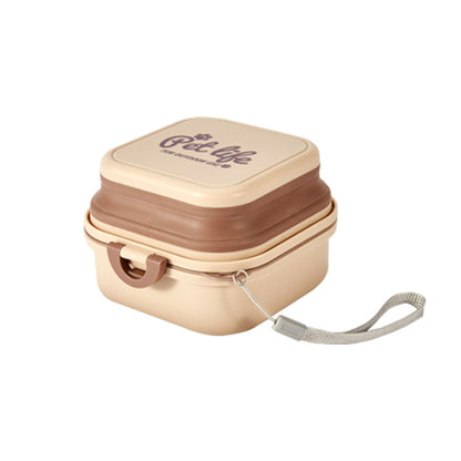 Double-Layer Outdoor Folding Dog Water Bowl