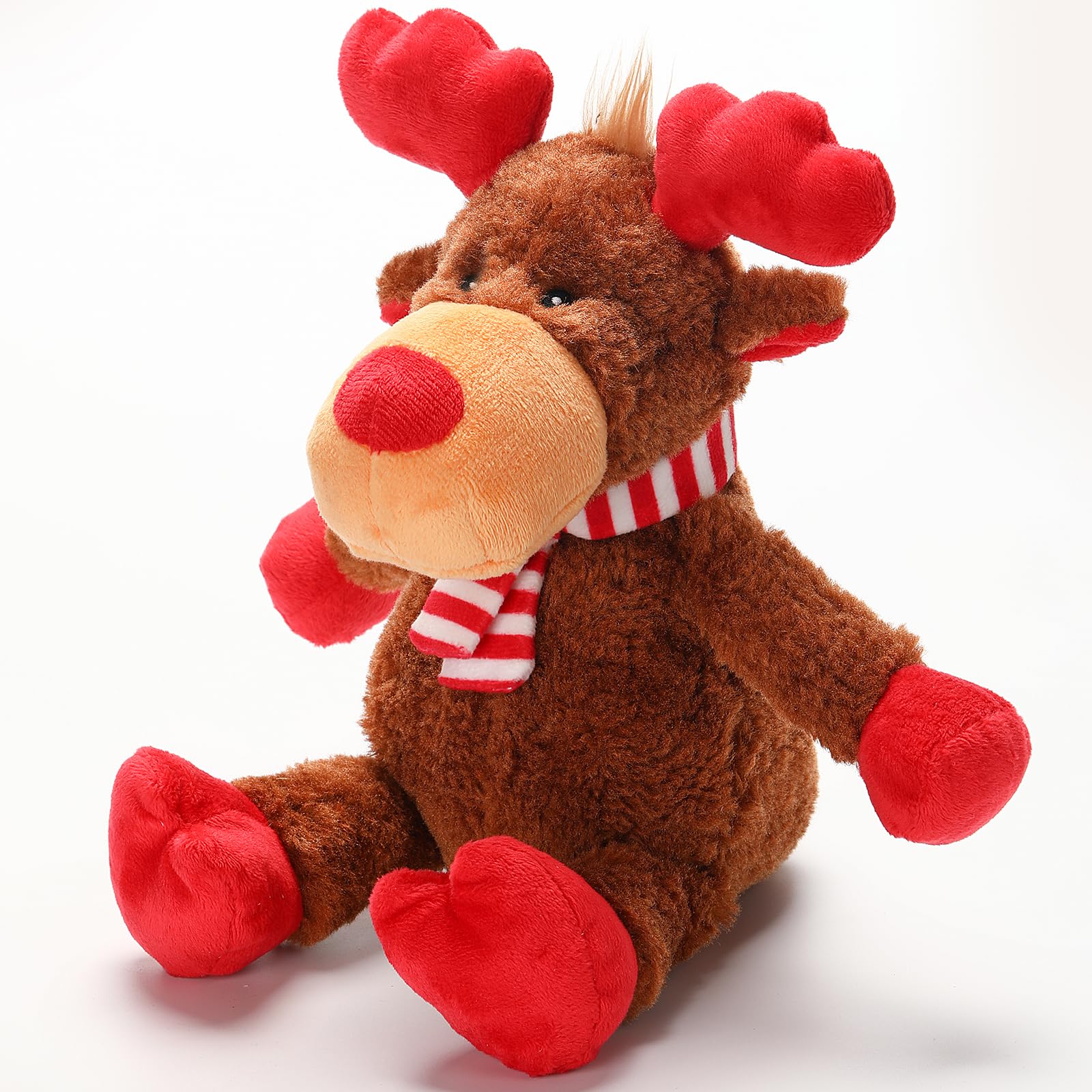 Festive Reindeer Squeaky Dog Toy