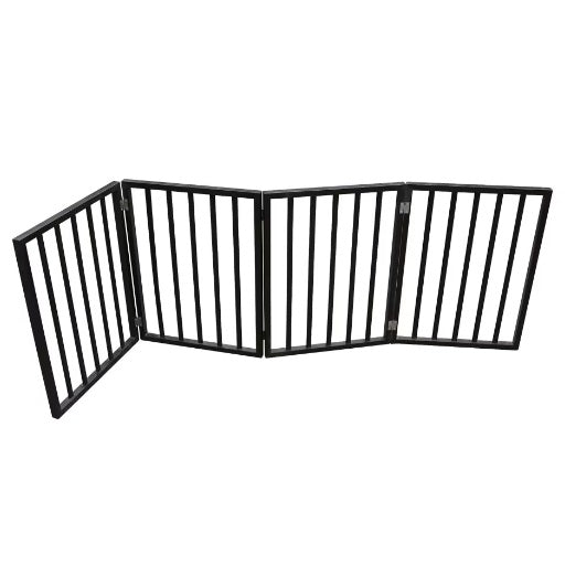 Foldable Wooden Dog Gate for Doorways — No-Install Pet Barrier
