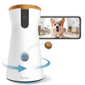 Furbo 360° Dog Camera: Basic See, Talk & Toss Features, No AI Alerts, No Subscription Required, Pet Security Cam w/Barking Alerts, Rotating View, Treat Toss, 2-Way Audio, Smart Home Puppy Monitoring