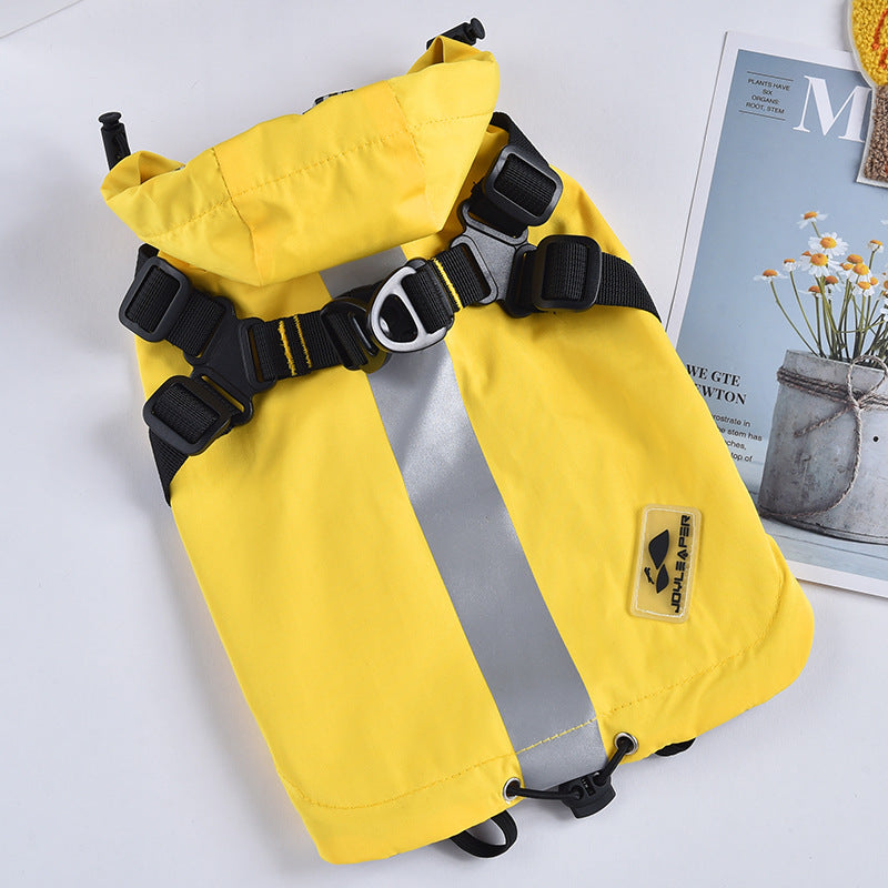 Waterproof Dog Windbreaker Jacket – Reflective Rain Coat for Small Dogs (S–2XL)