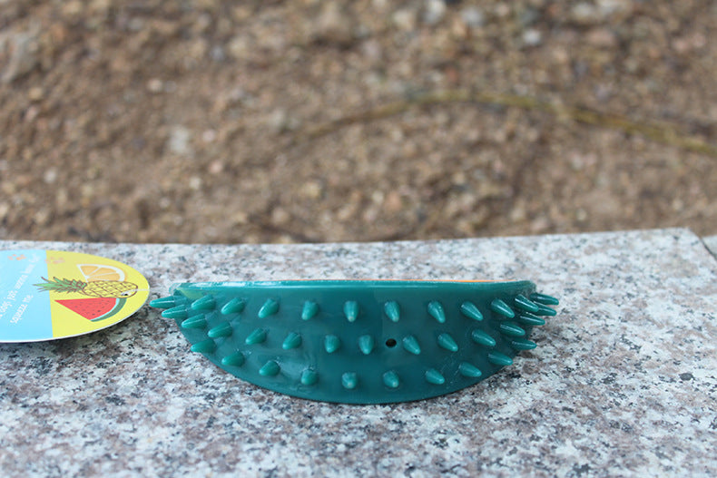 Squeaky Fruit Dog Chew Toy | TPR, Teeth-Cleaning, 3 Styles — Pineapple, Lemon, Watermelon