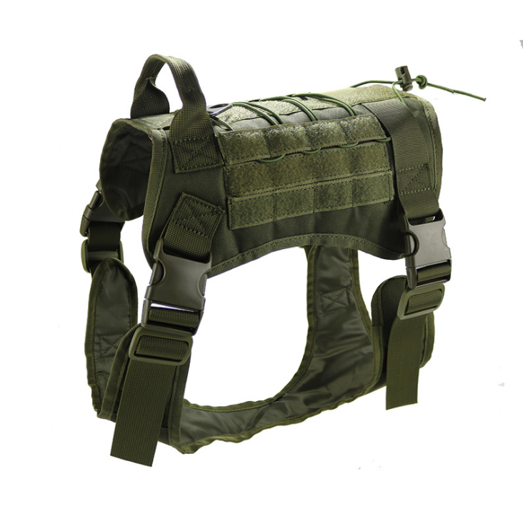 Tactical Dog Vest with Chest Harness and Camouflage