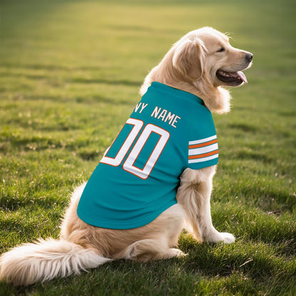 ANTKING Miami Dog T-Shirt Pet Clothes Jersey for Dogs Custom Name and Number Gifts