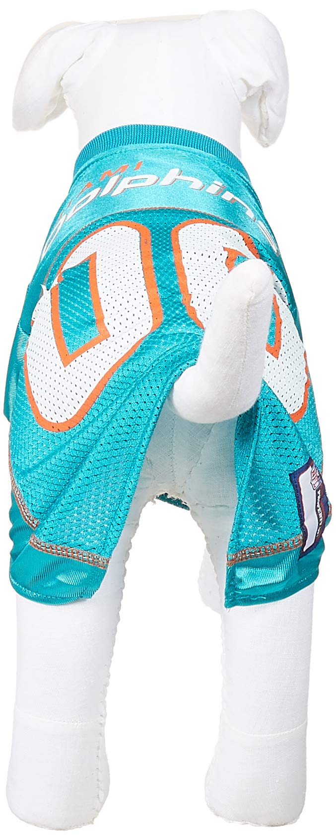 Pets First NFL Miami Dolphins Dog Jersey, Size Large, Football Shirt Costume for Pet, Dog Sports T-Shirt, NFL Team Clothing for Cats, Licensed Pet Apparel Available in 7 Sizes and 32 Teams