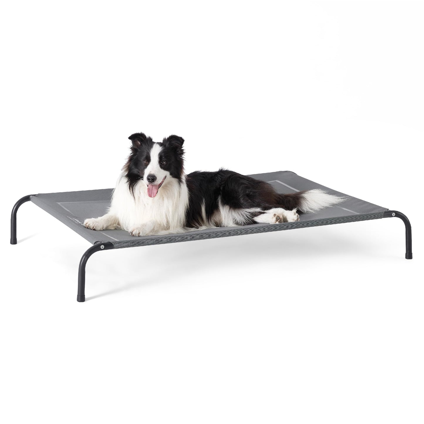 Bedsure Outdoor Elevated Cooling Dog Bed Large Sized Dog, 49in Grey