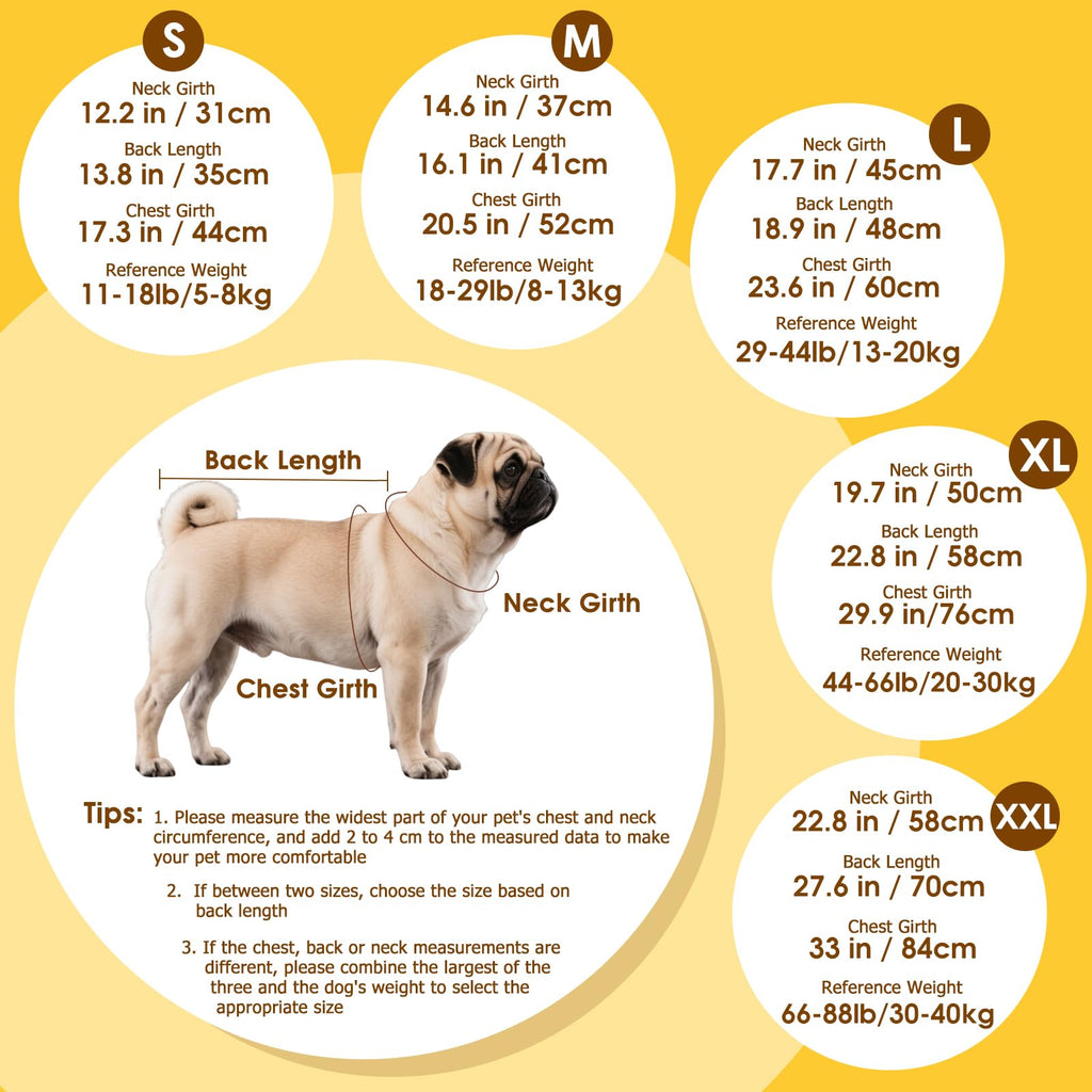 Dog Raincoat: Dog Rain Jacket with Reflective Harness & Removable Hood | Waterproof Dogs Rain Coat Poncho for Large Medium Small Dogs Puppies (Yellow - M)