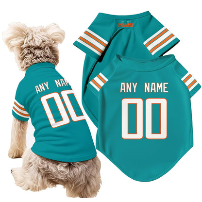ANTKING Miami Dog T-Shirt Pet Clothes Jersey for Dogs Custom Name and Number Gifts