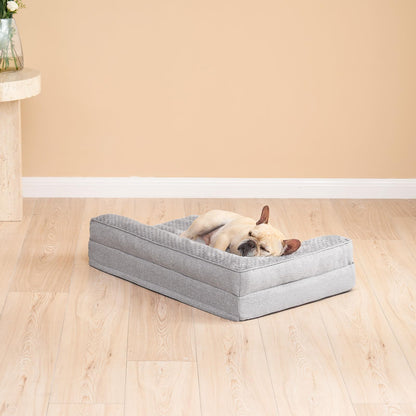 EHEYCIGA L-Shaped Orthopedic Dog Bed – Memory Foam, Waterproof & Washable, 30”×20” (Medium)