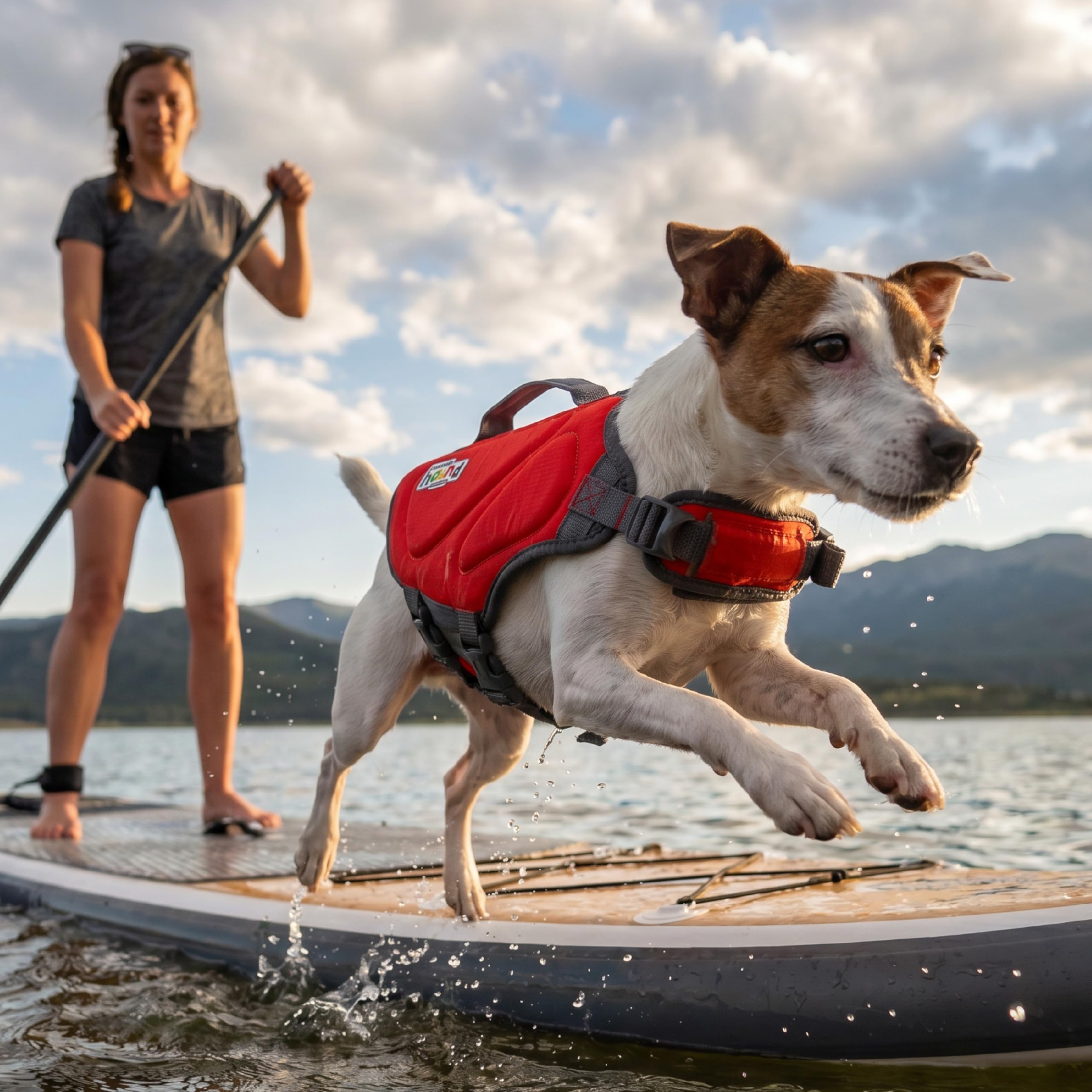 Outward Hound Dawson Swim Red Dog Life Jacket, Small