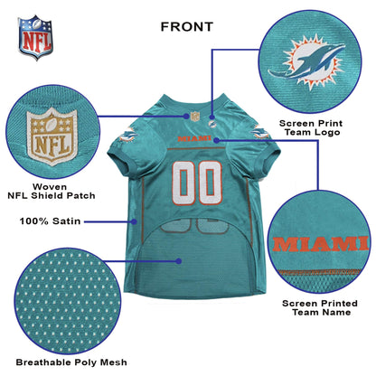 Pets First NFL Miami Dolphins Dog & Cat Jersey – Official Licensed Pet Jersey (X-Large)
