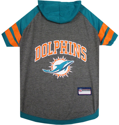 Pets First NFL Miami Dolphins Hoodie for Dogs & Cats – Official Licensed Pet Apparel (X-Small)