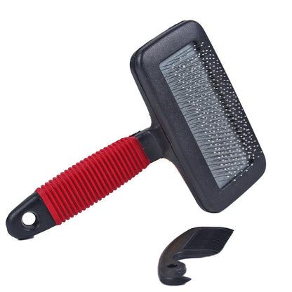 Pet Steel Needle Grooming Comb – Detangling & Massage Brush for Dogs & Cats