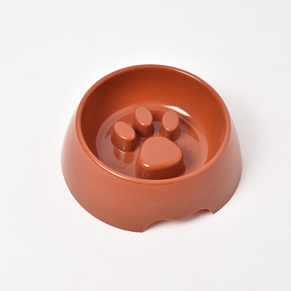 Thickened Plastic Anti-Choke Slow Feed Dog Bowl