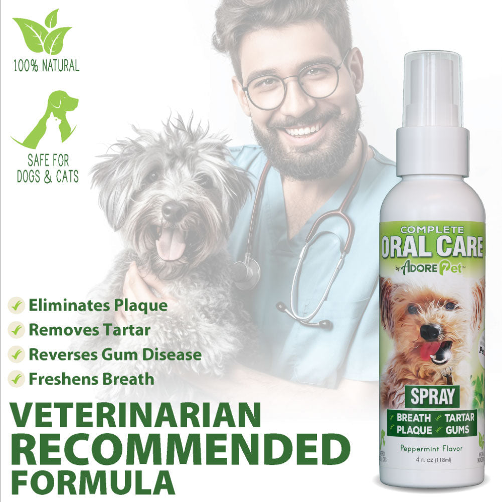 Adore Pet Dog Dental Spray & Fresh Breath Plaque Remover