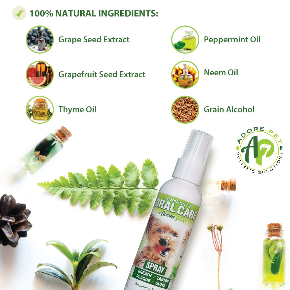 Adore Pet Dog Dental Spray & Fresh Breath Plaque Remover