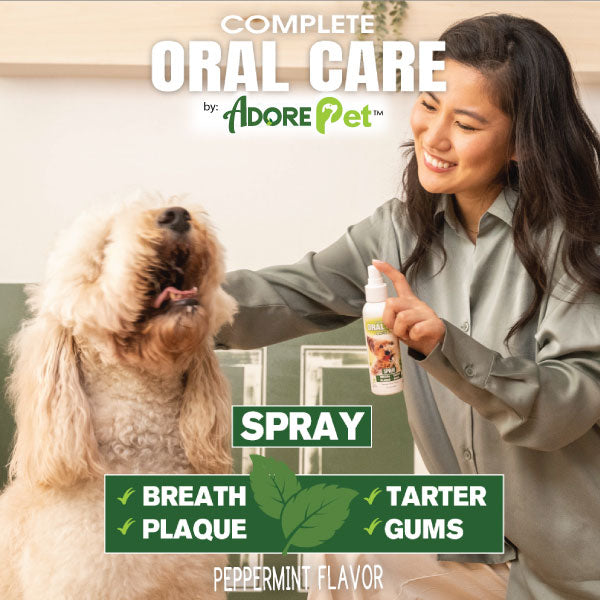 Adore Pet Dog Dental Spray & Fresh Breath Plaque Remover