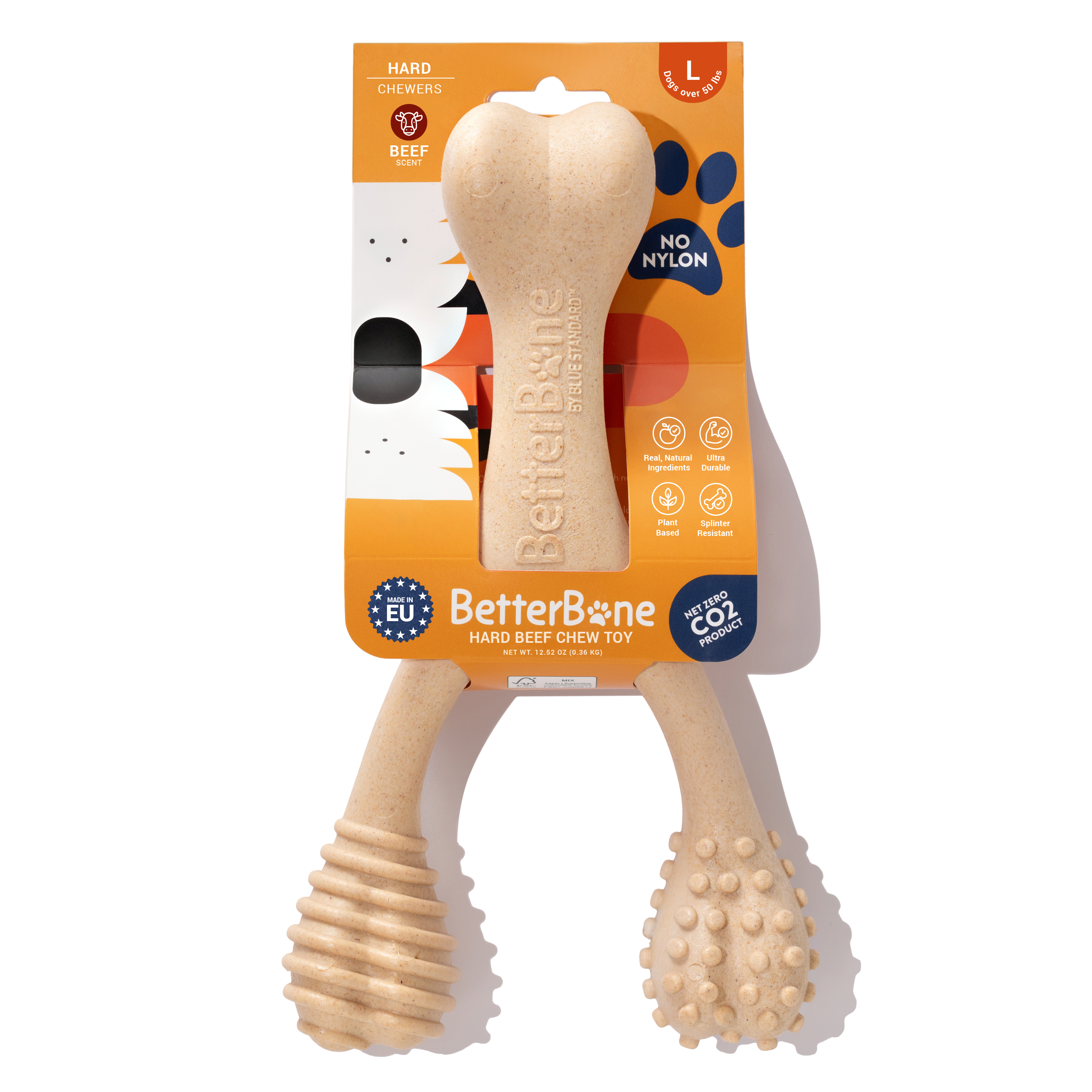 BetterBone Large Natural Eco-Friendly Dog Chew Toy