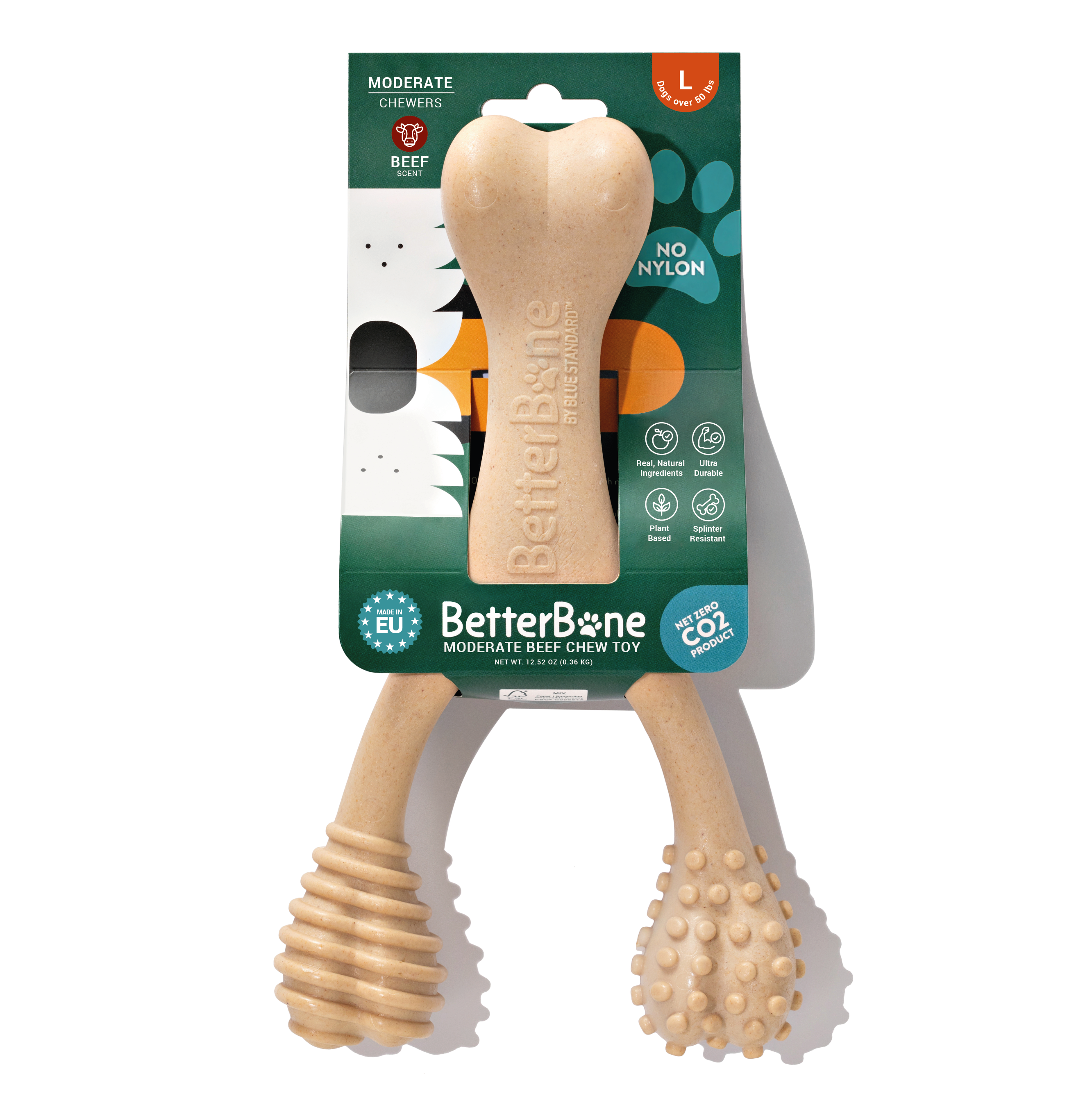 BetterBone Large Natural Eco-Friendly Dog Chew Toy