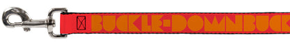 Dog Leash - BUCKLE-DOWN Shapes Red/Orange