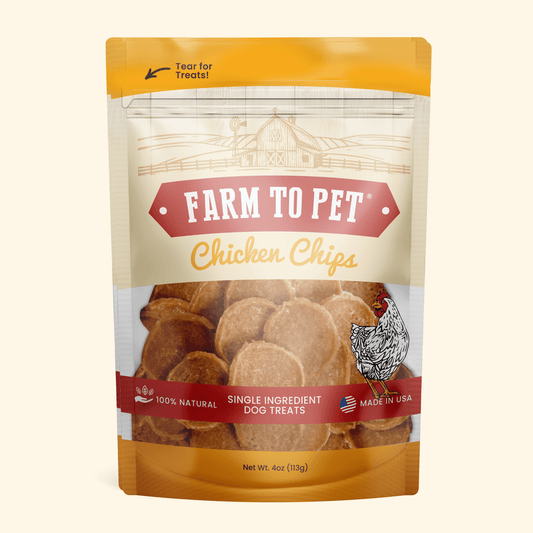 Hühnchen-Chips für Hunde | Natürliche Hundeleckerlis mit nur einer Zutat