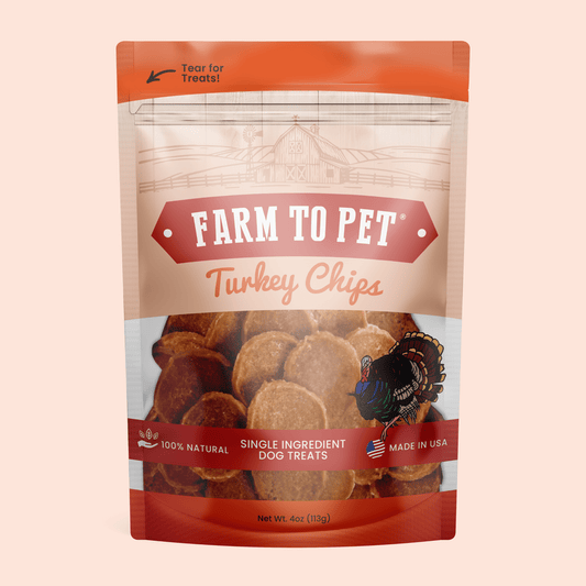 Truthahnchips für Hunde | Natürliche, gesunde Hundesnacks aus einer Zutat