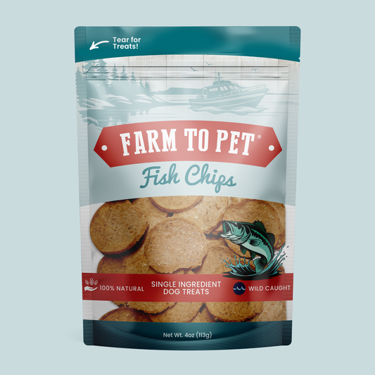 Fisch-Chips für Hunde | Hundeleckerlis aus Wildfang