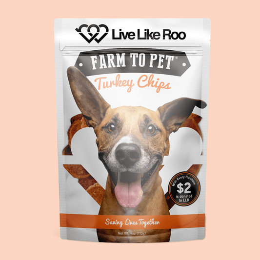 Live Like Roo Truthahnscheiben für Hunde | Hundeleckerlis, die Gutes tun