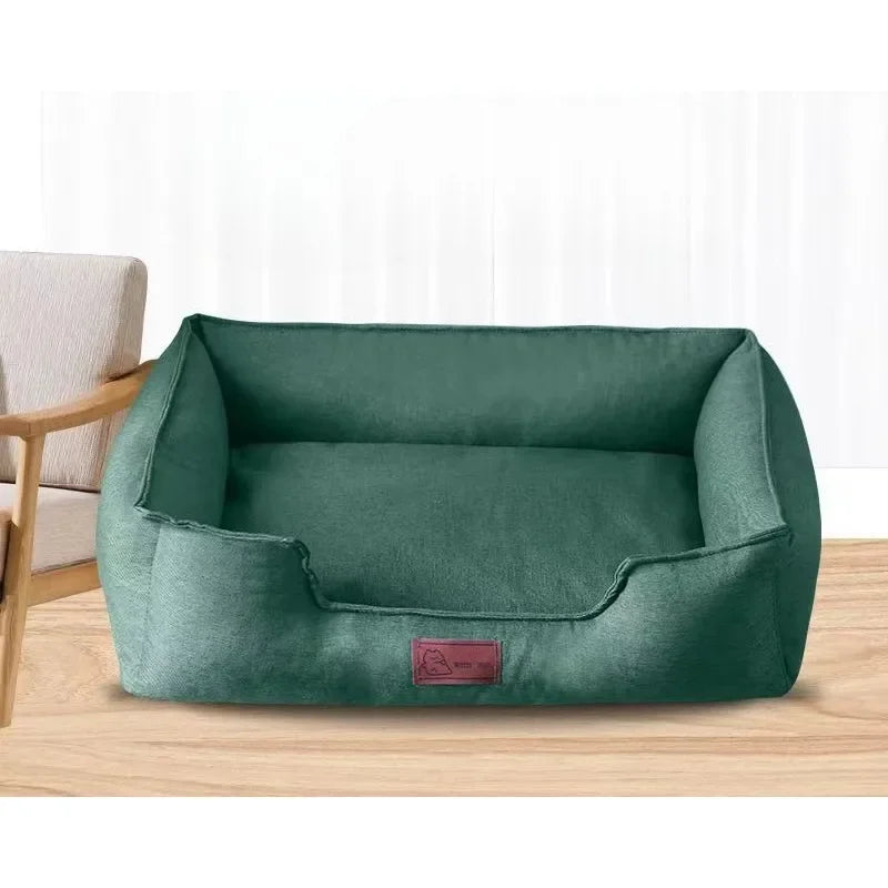 Thick Cotton & Linen Dog & Cat Mattress | Washable | Bite & Scratch Resistant | S–L