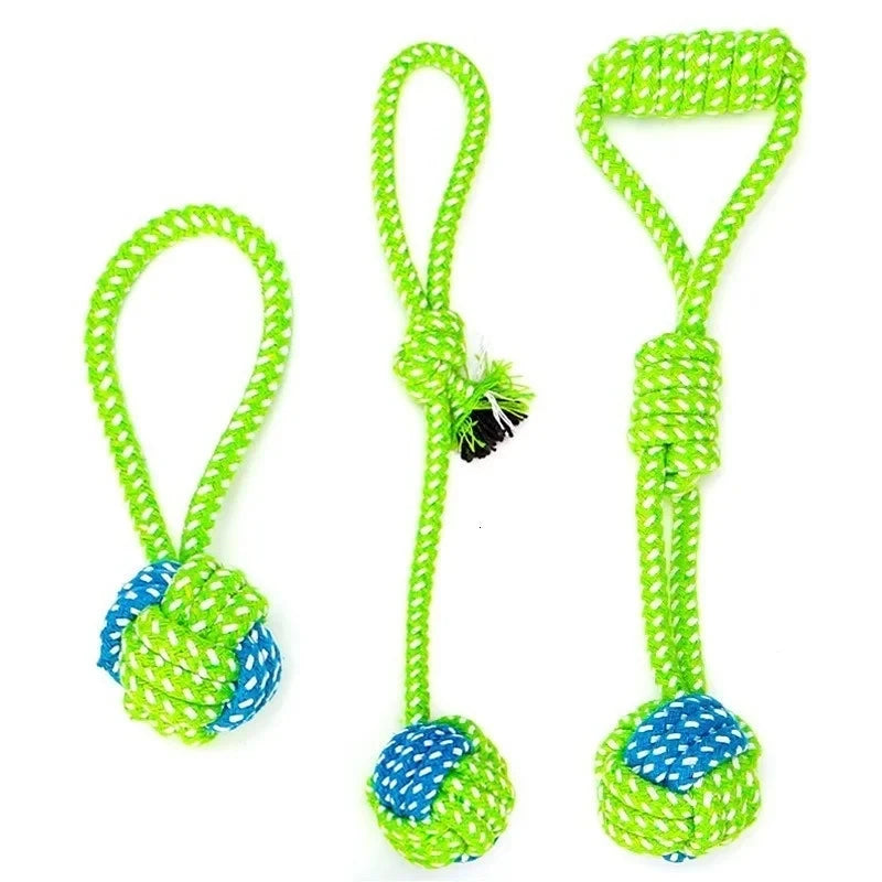 Cotton Rope Knot Dog Chew Toy | Bite-Resistant | Dental & Boredom Relief | Small & Large Dogs