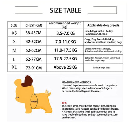 Quick-Release Nylon Dog Harness | Breathable Vest | Reflective | All Sizes