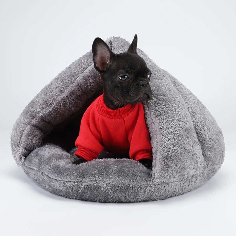 Round Plush Dog Sofa Bed | Washable | Small & Medium Dogs & Cats | S–L