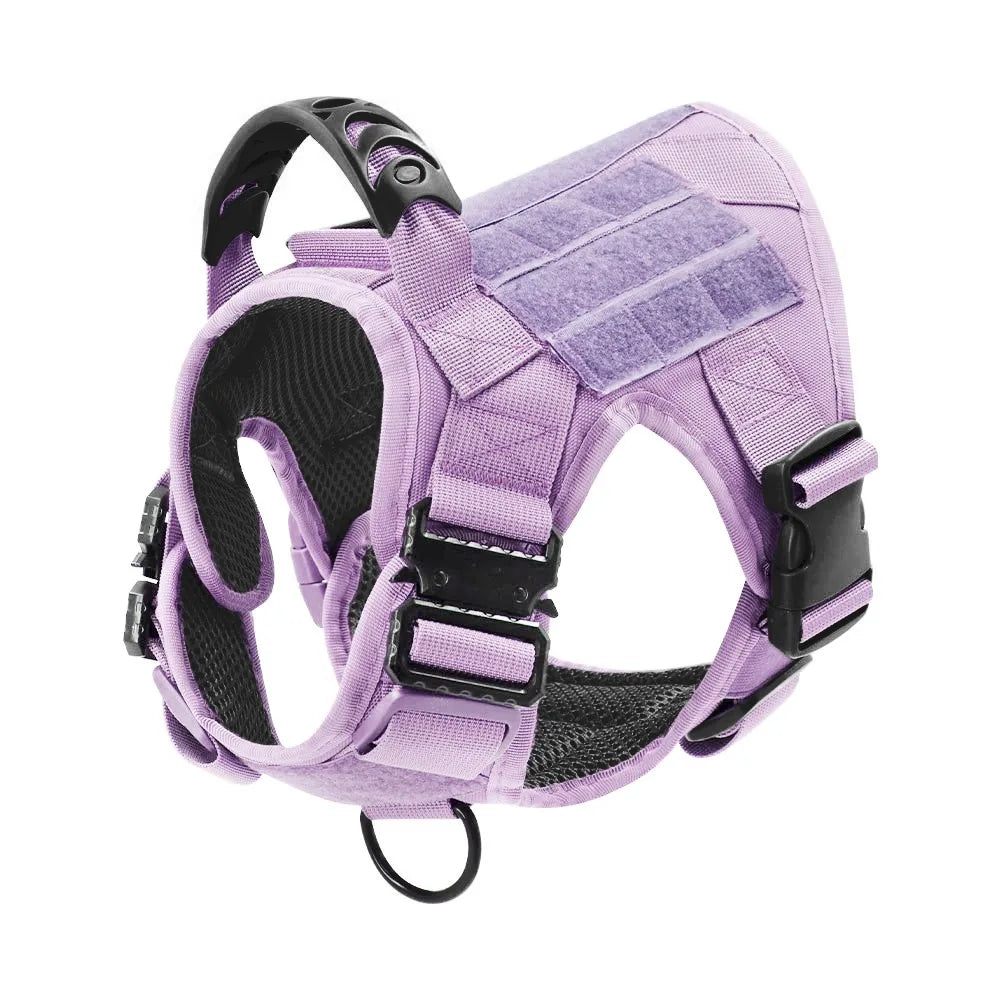 Military Tactical Dog Harness | 1050D Nylon | MOLLE | French Bulldog, Shepherd & More | S–XL