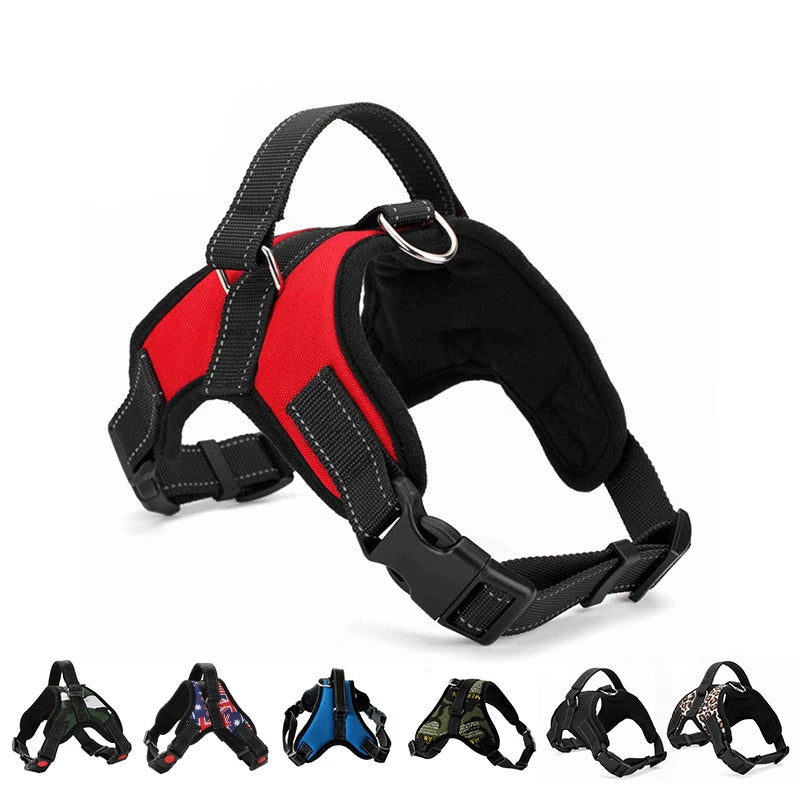 Quick-Release Nylon Dog Harness | Breathable Vest | Reflective | All Sizes