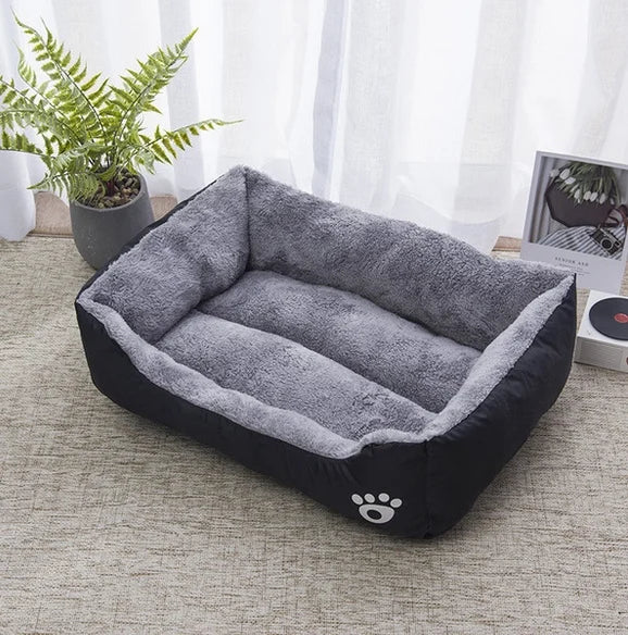 Plush Dog Sleeping Bed | Non-Slip & Bite-Resistant | XS–XL | 6 Colors